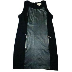 Michael Kors Black Charcoal Dress L Zipper Pockets